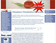 Tablet Screenshot of climatiseur-climatisation-reversible.info